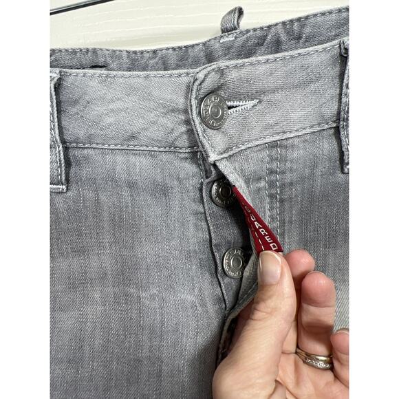 Dsquared2 Womens Made in Italy Cool Girl Gray Jean Grunge Modern Designer - Picture 5 of 14